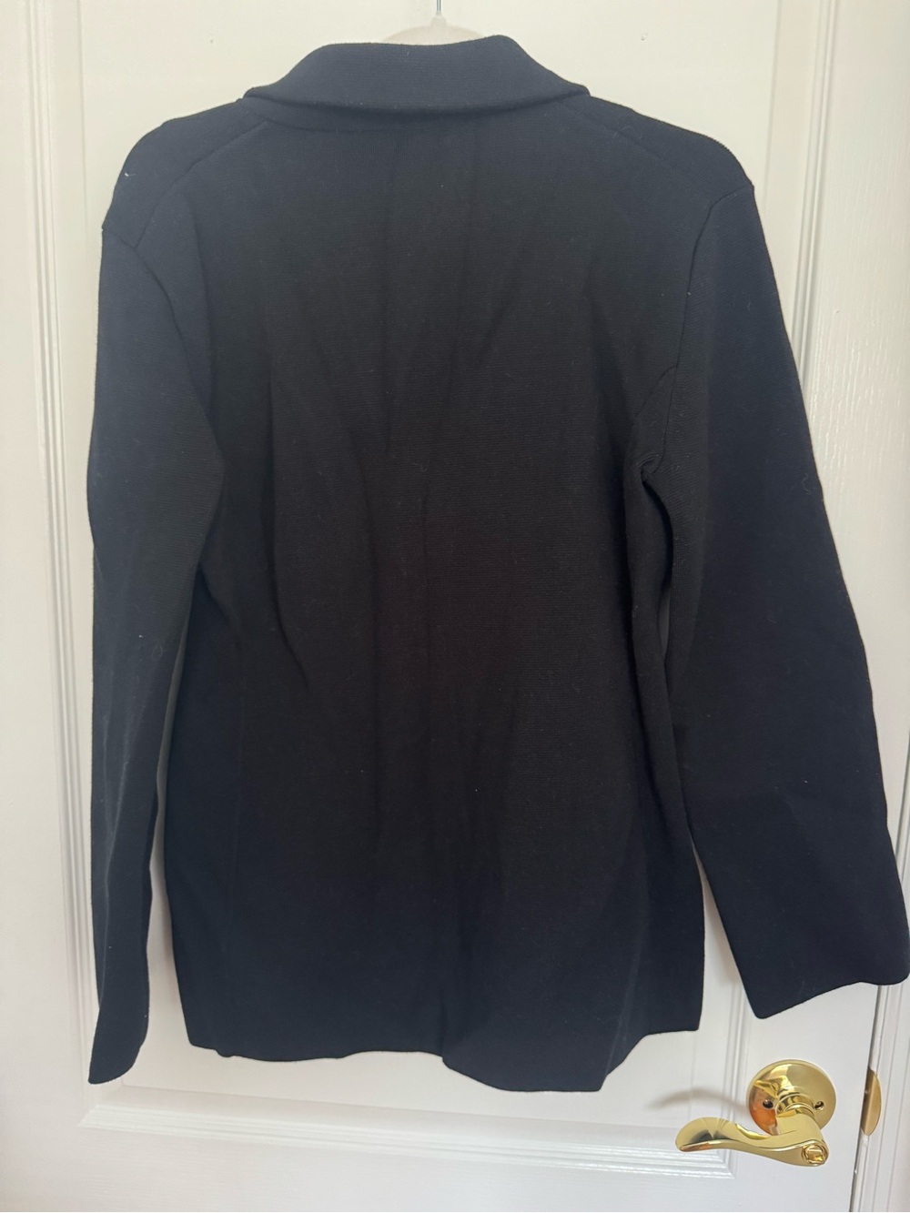 J. Crew Black Knit Blazer Jacket with Notch Lapel - Picture 4 of 4